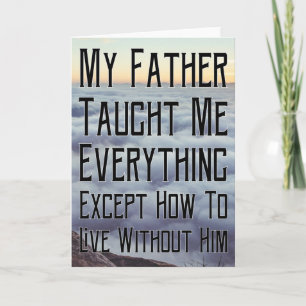 Carte Tu me manques papa