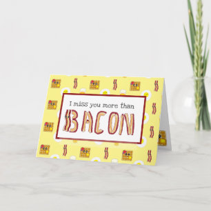 Carte Tu me manques plus que Bacon