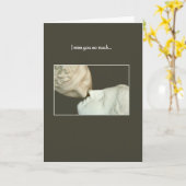 Carte Tu Me Manques Tant (Fleur jaune)