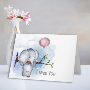Carte Tu Me Manques, Triste Éléphant