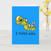 Carte Tu Me Manques Triste Pleurant Seul En Pleurant De  (Fleur jaune)