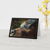 Carte Tu me manques un chien qui regarde si mignon et tr (Fleur jaune)