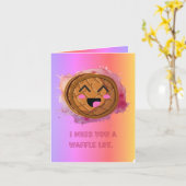 Carte Tu Me Manques Une Lafouette Beaucoup Drôle Pun De (Fleur jaune)