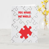 Carte Tu me rends entier. (Fleur jaune)