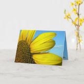Carte Tu me rends heureux. (Fleur jaune)