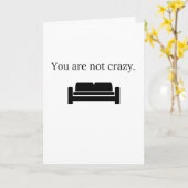 Carte Tu N'Es Pas Fou (Fleur jaune)