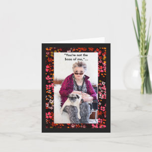 Carte Tu n'es pas le patron de moi