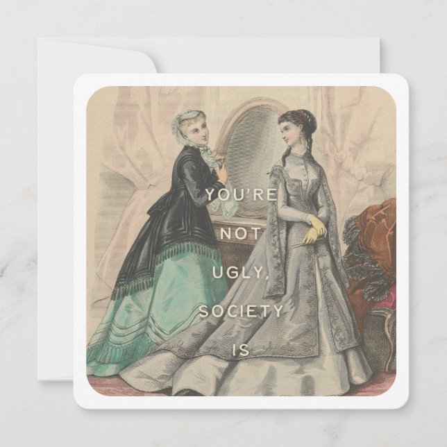 Carte Tu n'es pas moche (Devant)