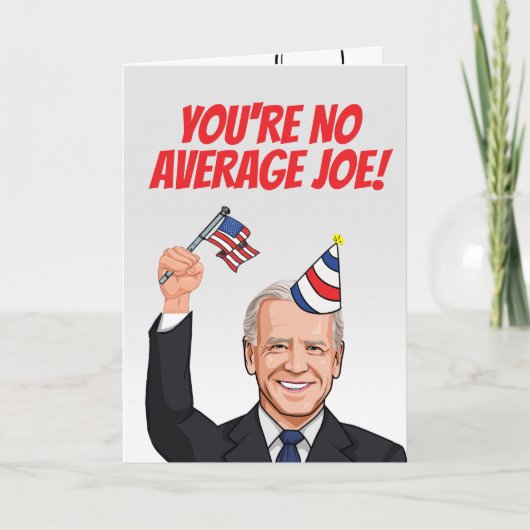 Carte Tu n'es pas un Anniversaire de Joe (Devant)
