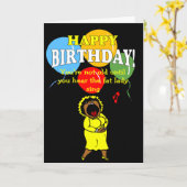 Carte Tu n'es pas vieux avant d'entendre la grosse dame (Fleur jaune)