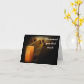 Carte Tu nous as manqué la dernière semaine... (Fleur jaune)