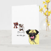 Carte Tu nous manque (Fleur jaune)