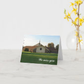 Carte Tu nous manque (Fleur jaune)