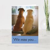 Carte Tu nous manques (Devant)