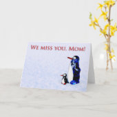 Carte Tu nous manques, maman (Fleur jaune)