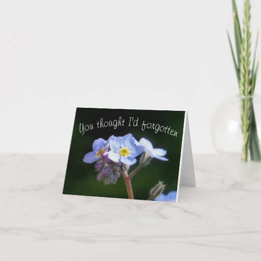 Carte tu pensais que j'avais oublié ? (Devant)