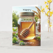 Carte Tu Seras Toujours Mon Anniversaire De Miel (Fleur jaune)