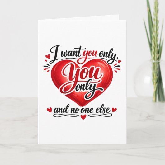 Carte Tu Seulement ❤️ (Devant)