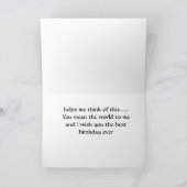 CARTE TU SIGNIFIES LE MONDE POUR MOI (Intérieur)