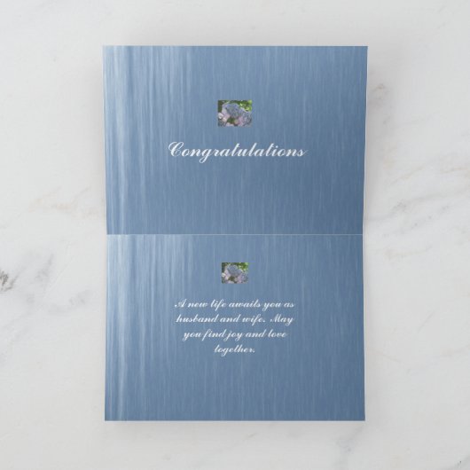 Carte Tu te maries ! Félicitations à Hydrangea (Intérieur)