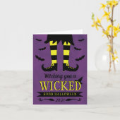 Carte Tu Te Sorties Une Belle Halloween (Fleur jaune)