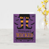 Carte Tu Te Sorties Une Belle Halloween (Fleur jaune)