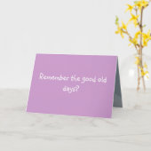 Carte Tu te souviens du bon vieux temps ? (Fleur jaune)