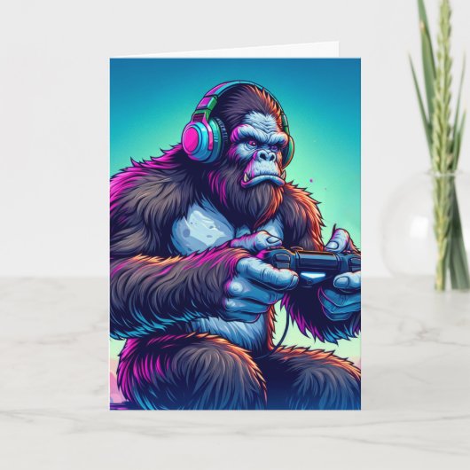 Carte Tu T'Es Levelé ! Bigfoot Jeu Anniversaire (Devant)
