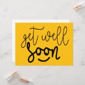 Carte Tu vas bientôt te redresser. Bonne chance! (Devant/Arrière en situation)