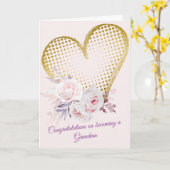 Carte Tu vas être grand-mère (Fleur jaune)