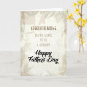 Carte Tu vas être un grand-père ! (Fleur jaune)