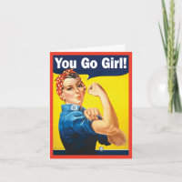 Tu Vas Fille avec la classique Rosie la riveuse 