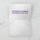 Carte Tu vas manquer une photo de Noël rustique (Intérieur)