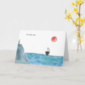 Carte Tu vas me manquer (Fleur jaune)
