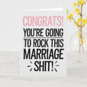 Carte Tu vas mettre la main sur ce Mariage marial (Fleur jaune)