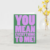 CARTE TU VEUX DIRE LE MONDE POUR MOI (Fleur jaune)