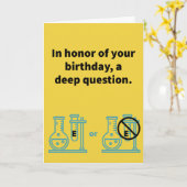 Carte Tube E ou pas Tube E - Anniversaire (Fleur jaune)