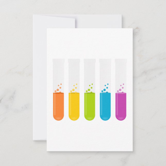 Carte Tubes d'essai en chimie (Devant)