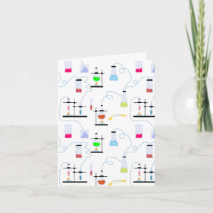 Carte Tubes d'essai en chimie et science du laboratoire 