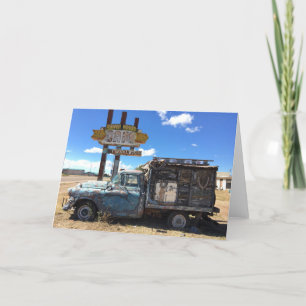 Carte tucumcari truck greeting card (blank inside)