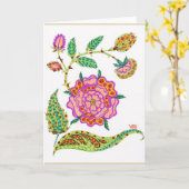 Carte Tudor Rose (Fleur jaune)