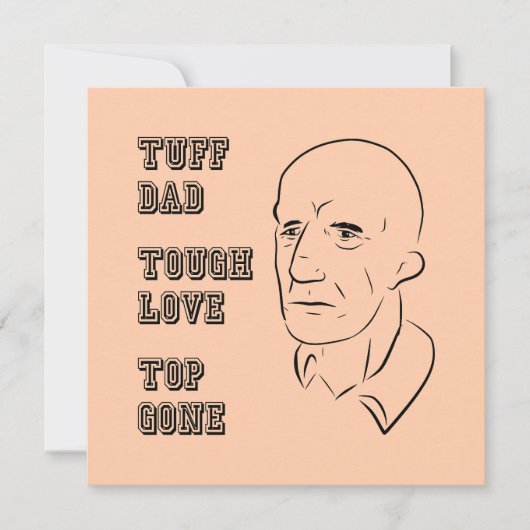 Carte Tuff Papa, Amour Dur, Top Gone (Devant)
