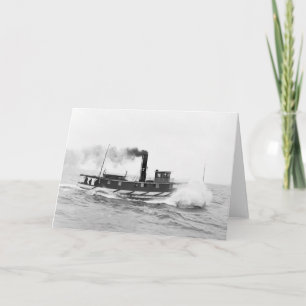 Carte Tugboat William Sprague, fin des années 1800