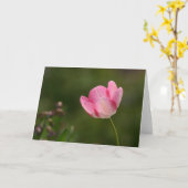 Carte Tuliforme rose (Fleur jaune)