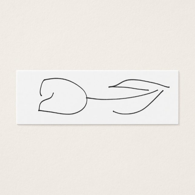 Carte Tulip blanche (Devant)