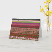 Carte Tulip champs inspiration (Fleur jaune)