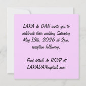 Carte Tulip Impressions (Dos)