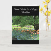 Carte Tulip Patch Anniversaire (Fleur jaune)