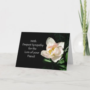 Carte Tulip Sympathy - Perte d'une fiance