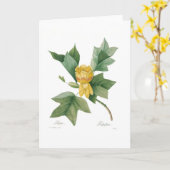Carte Tulipe (Fleur jaune)
